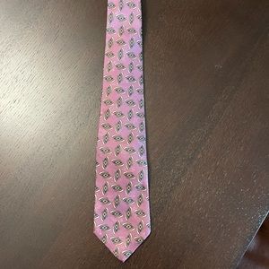 Men’s Ralph Lauren tie NWOT mauve, forest grn Nice